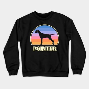 Pointer Vintage Sunset Dog Crewneck Sweatshirt